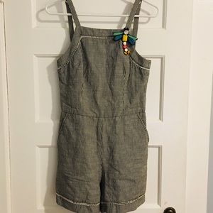 Trina Turk Sz 2 Romper Striped Pockets Dragonfly